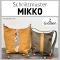 Preview: Schnittmuster Tasche MIKKO