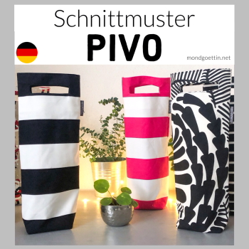 PIVO Flaschentasche Schnittmuster