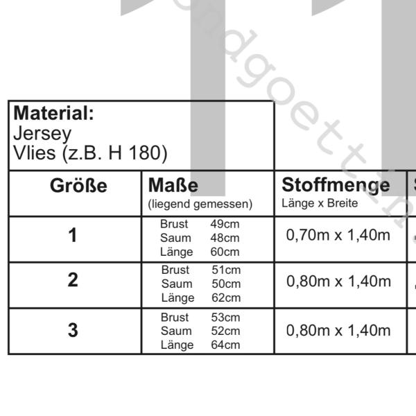 LINJA Shirt Schnittmuster